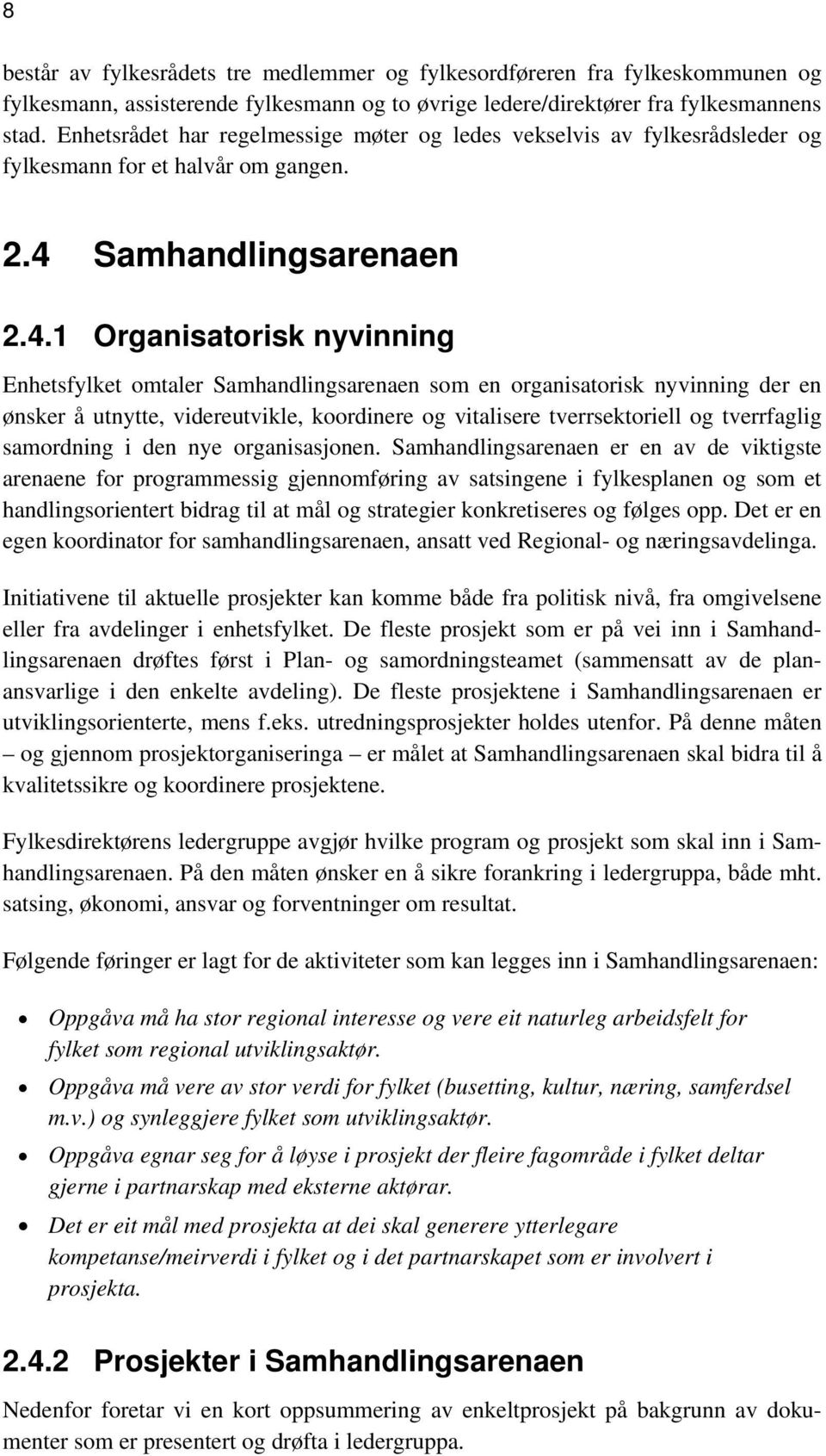 Samhandlingsarenaen 2.4.