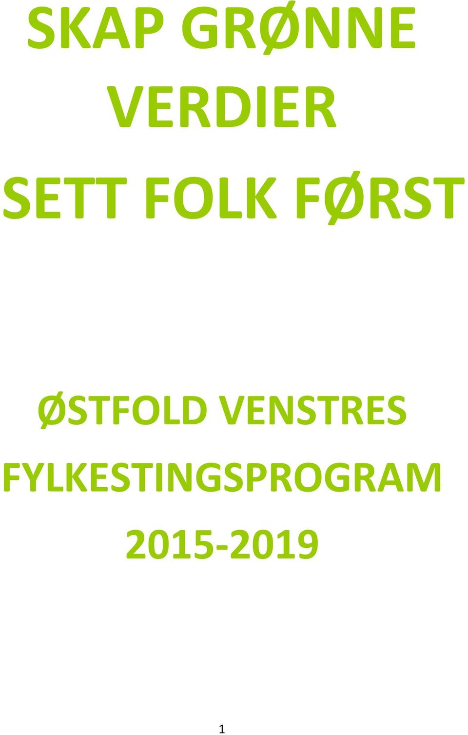 ØSTFOLD VENSTRES