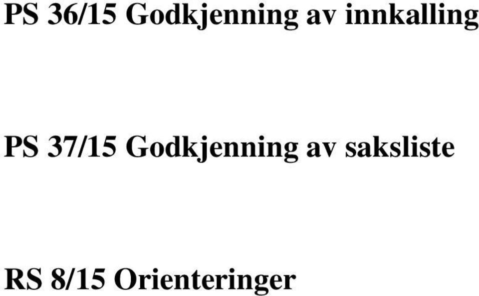 Godkjenning av