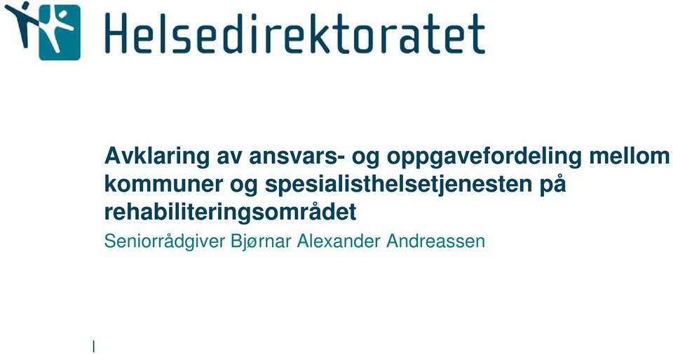 spesialisthelsetjenesten på