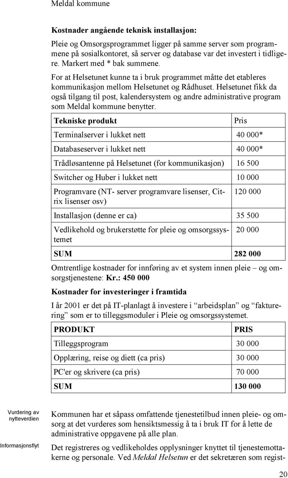 Helsetunet fikk da også tilgang til post, kalendersystem og andre administrative program som Meldal kommune benytter.