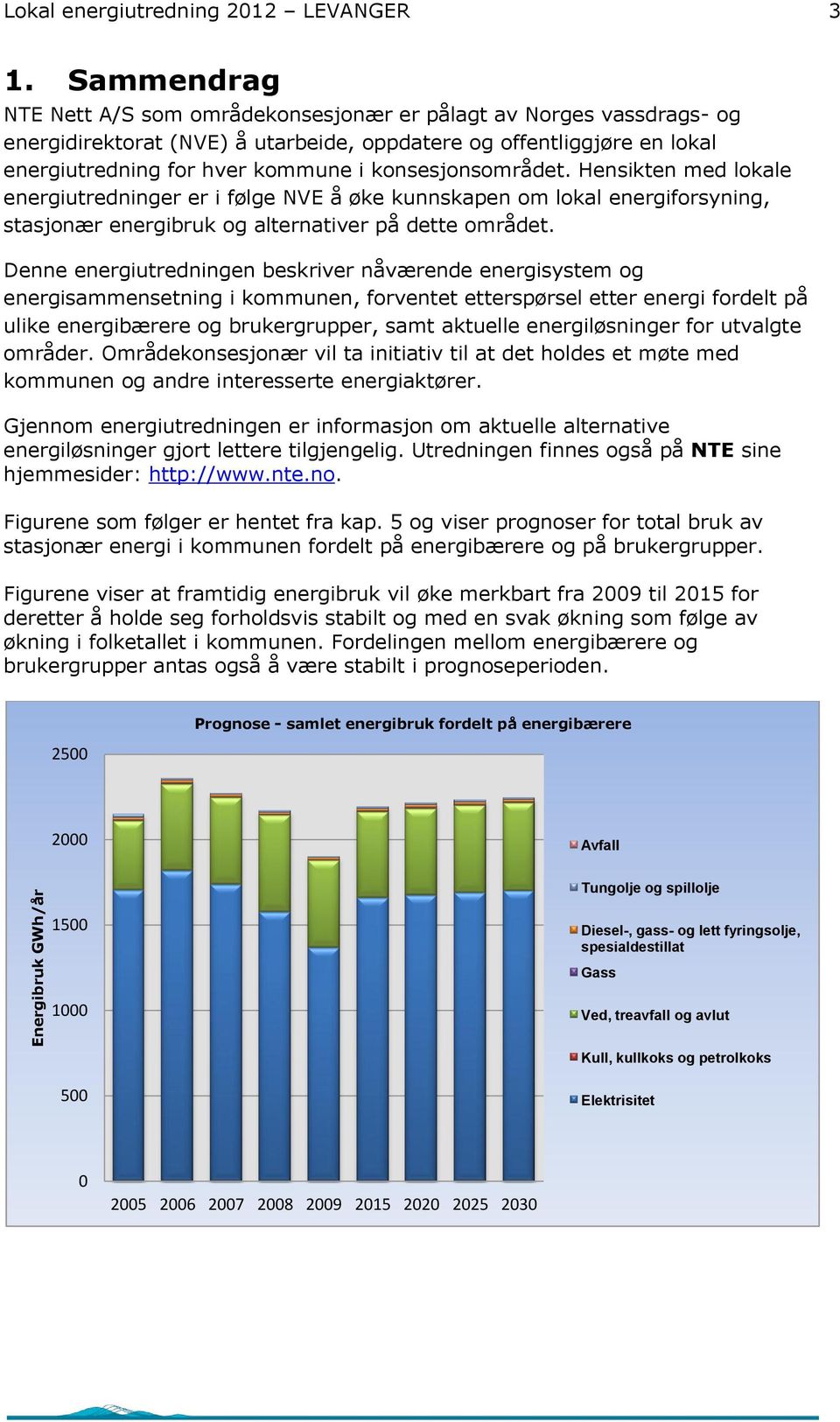 konsesjonsområdet. Hensikten med lokale energiutredninger er i følge NVE å øke kunnskapen om lokal energiforsyning, stasjonær energibruk og alternativer på dette området.