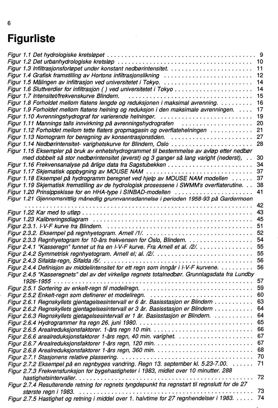 5 Målingen av infiltrasjon ved universitetet i Tokyo.... 14 Figur 1.6 Sluttverdier for infiltrasjon ( ) ved universitetet i Tokyo...................... 14 Figur 1.7 ntensitetlfrekvenskurve Blindern.