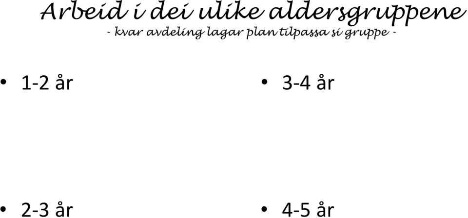 avdeling lagar plan