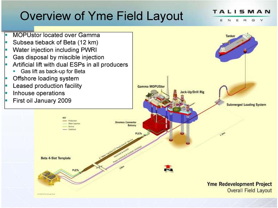 Artificial lift with dual ESPs in all producers Gas lift as back-up for Beta