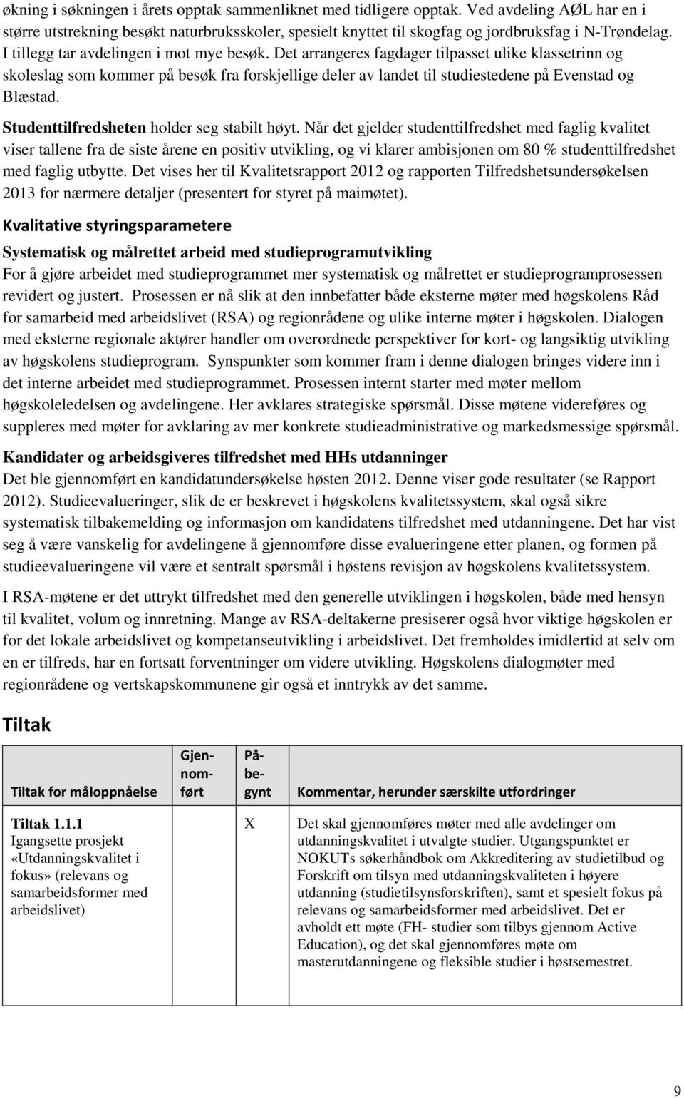 Det arrangeres fagdager tilpasset ulike klassetrinn og skoleslag som kommer på besøk fra forskjellige deler av landet til studiestedene på Evenstad og Blæstad.