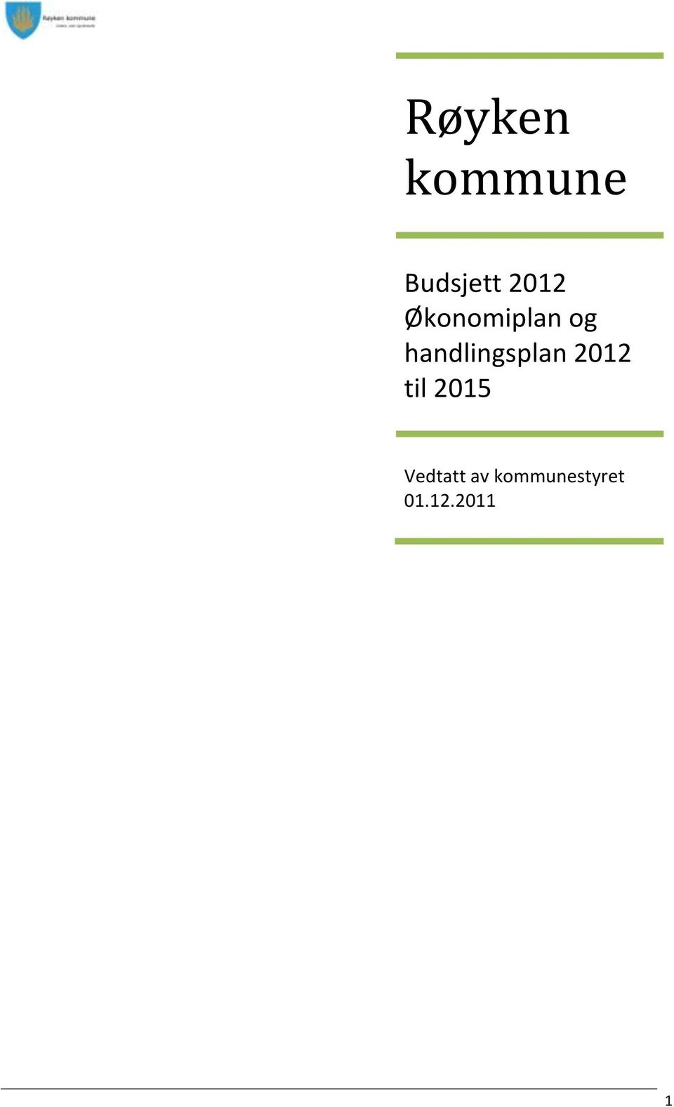 handlingsplan 2012 til 2015