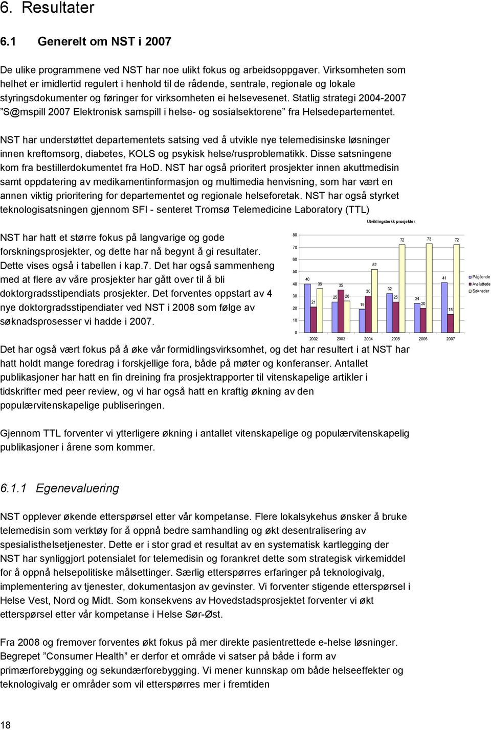 Statlig strategi 2004-2007 S@mspill 2007 Elektronisk samspill i helse- og sosialsektorene fra Helsedepartementet.