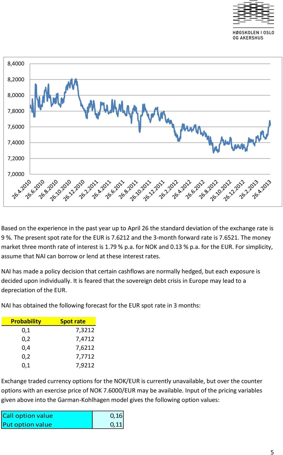 NAI has made a policy decision that certain cashflows are normally hedged, but each exposure is decided upon individually.