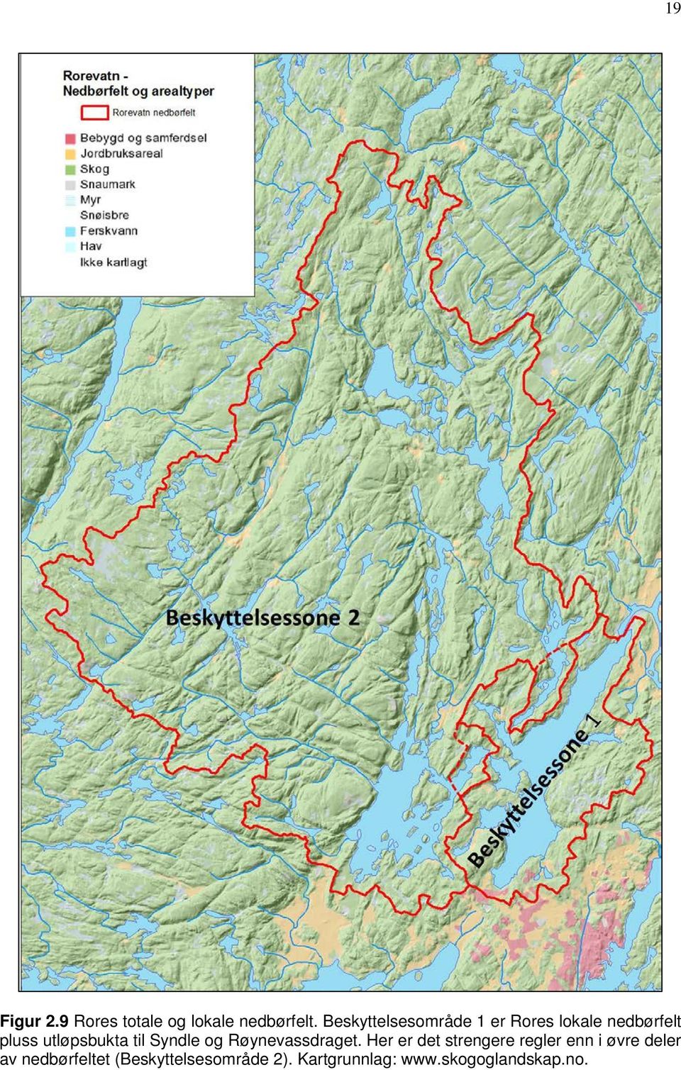 til Syndle og Røynevassdraget.