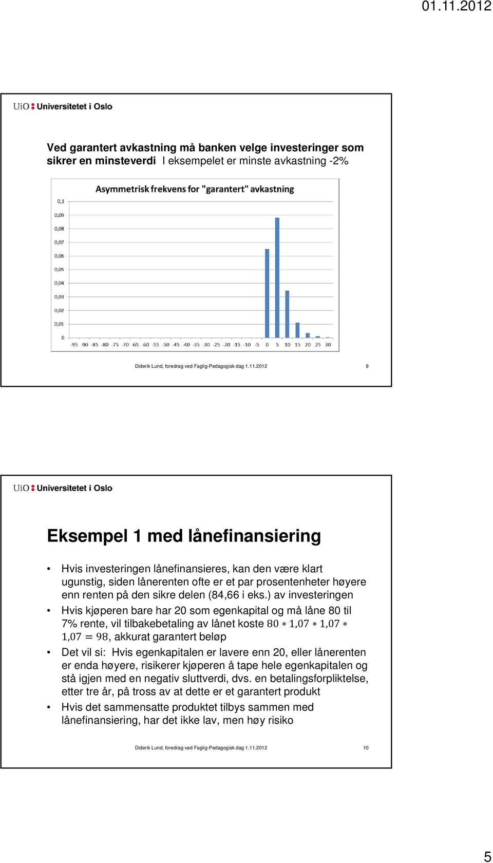 ) av investeringen Hvis kjøperen bare har 20 som egenkapital og må låne 80 til 7% rente, vil tilbakebetaling av lånet koste 80 1,07 1,07 1,07 98, akkurat garantert beløp Det vil si: Hvis