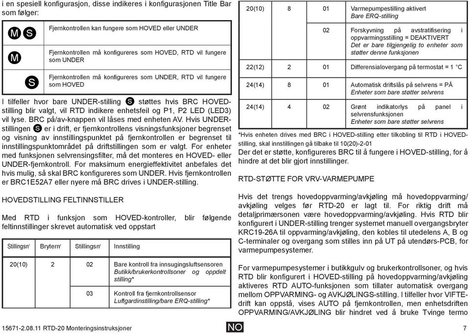 P1, P2 LED (LED3) vil lyse. BRC på/av-knappen vil låses med enheten AV.