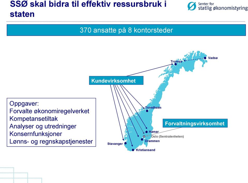 Kompetansetiltak Analyser og utredninger Konsernfunksjoner Lønns- og