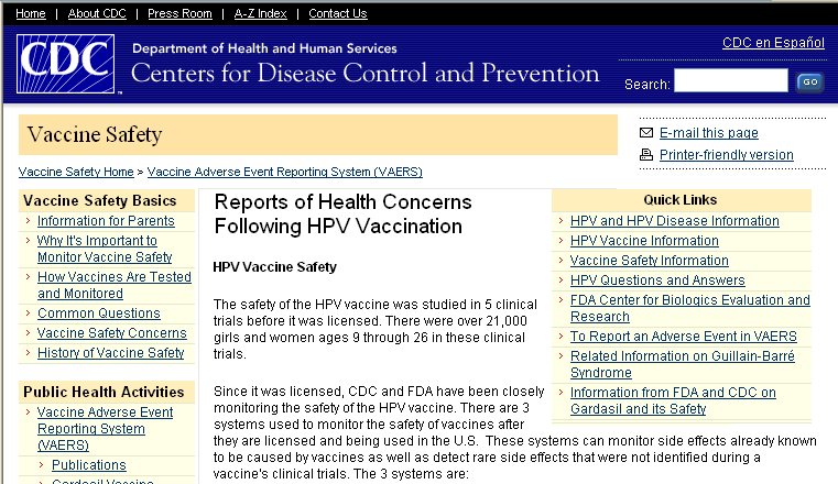 Post licensure: Health authorities reaffirm the positive safety profile of GARDASIL 1. EMEA statement on the safety of GARDASIL. EMEA/37479/2008. http://www.emea.