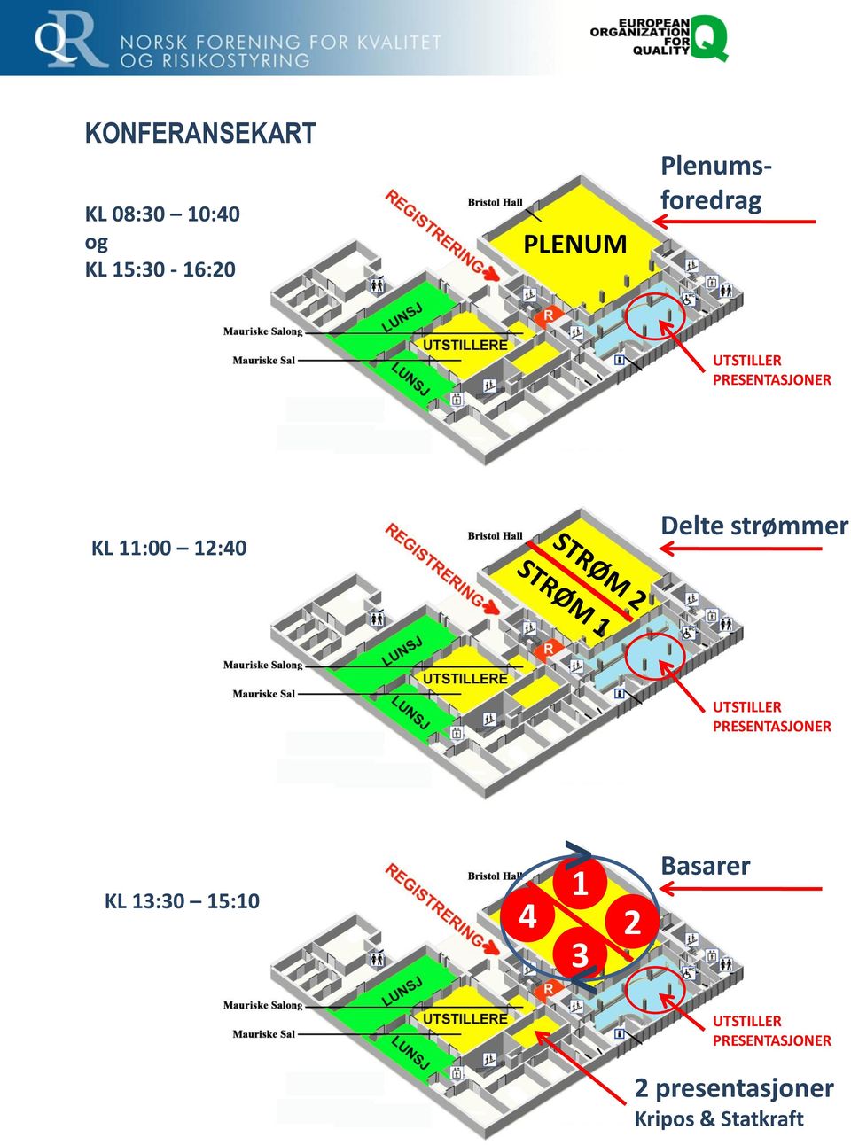 strømmer UTSTILLER PRESENTASJONER KL 13:30 15:10 4 > 1 3 < 2