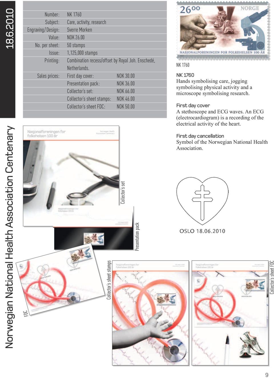 00 Collector s set: NOK 66.00 Collector s sheet stamps: NOK 46.00 Collector s sheet FDC: NOK 50.