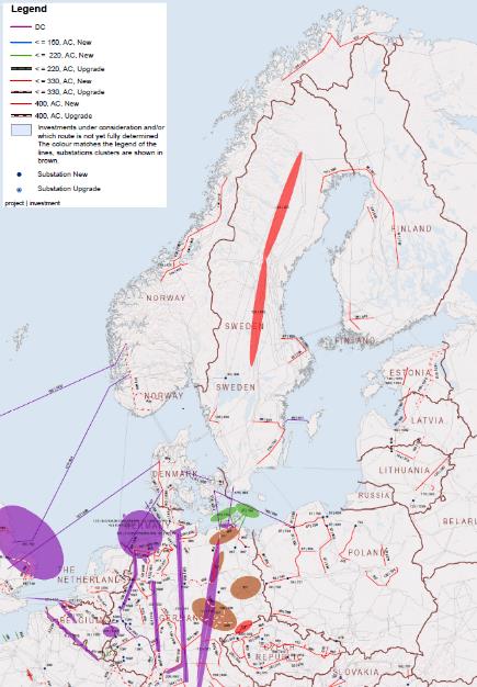 Store investeringer i det europeiske kraftsystemet - 150 mrd.