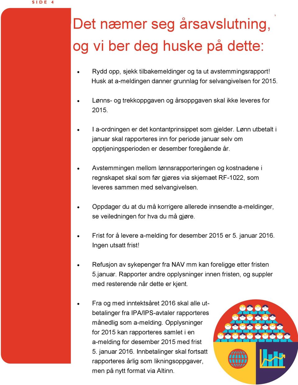 Lønn utbetalt i januar skal rapporteres inn for periode januar selv om opptjeningsperioden er desember foregående år.