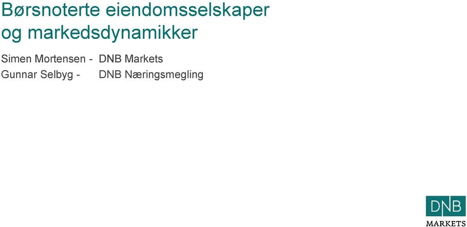 markedsdynamikker Simen