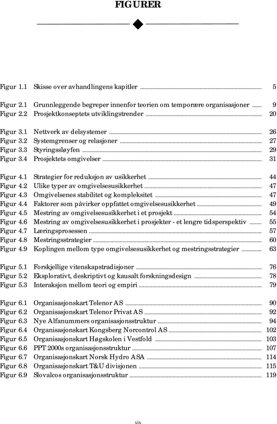 .. 44 Figur 4.2 Ulike typer av omgivelsesusikkerhet... 47 Figur 4.3 Omgivelsenes stabilitet og kompleksitet... 47 Figur 4.4 Faktorer som påvirker oppfattet omgivelsesusikkerhet... 49 Figur 4.