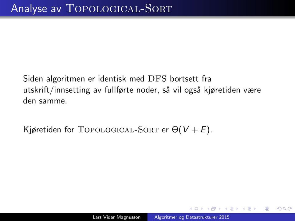 av fullførte noder, så vil også kjøretiden være