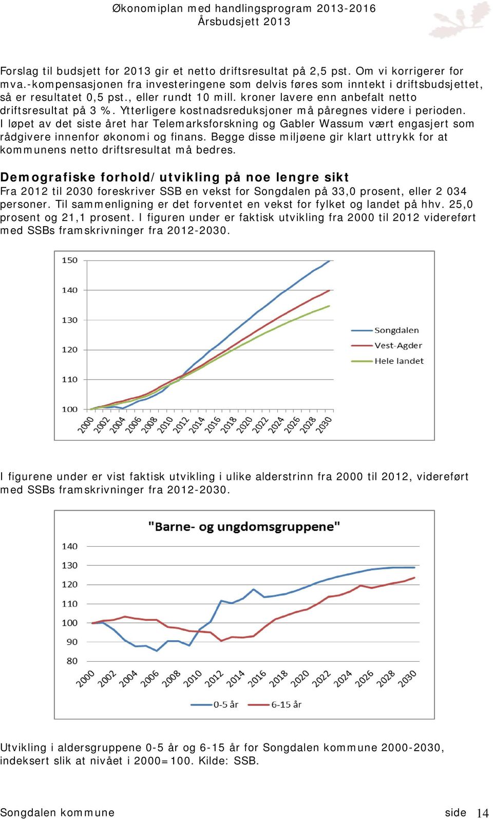 Ytterligere kostnadsreduksjoner må påregnes videre i perioden. I løpet av det siste året har Telemarksforskning og Gabler Wassum vært engasjert som rådgivere innenfor økonomi og finans.