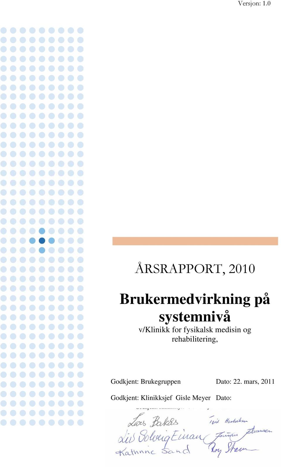 systemnivå v/klinikk for fysikalsk medisin og