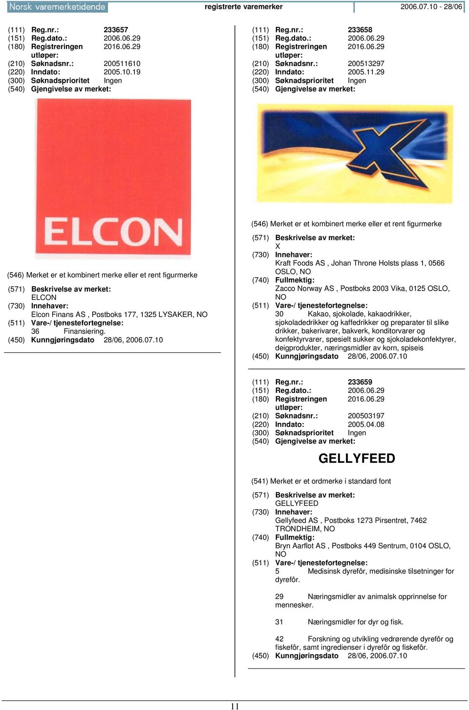 X Kraft Foods AS, Johan Throne Holsts plass 1, 0566 OSLO, Zacco Norway AS, Postboks 2003 Vika, 0125 OSLO, 30 Kakao, sjokolade, kakaodrikker, sjokoladedrikker og kaffedrikker og preparater til slike