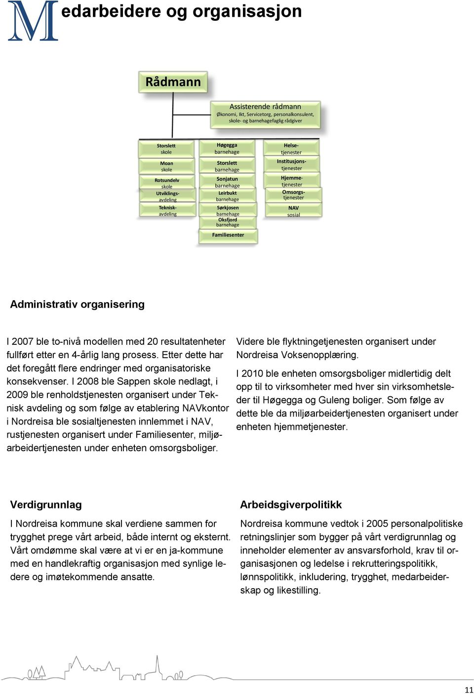 Institusjonstjenester NAV sosial Administrativ organisering I 2007 ble to-nivå modellen med 20 resultatenheter fullført etter en 4-årlig lang prosess.