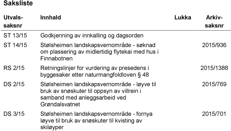 etter naturmangfoldloven 48 Stølsheimen landskapsvernområde - løyve til bruk av snøskuter til oppsyn av villrein i samband med anleggsarbeid ved