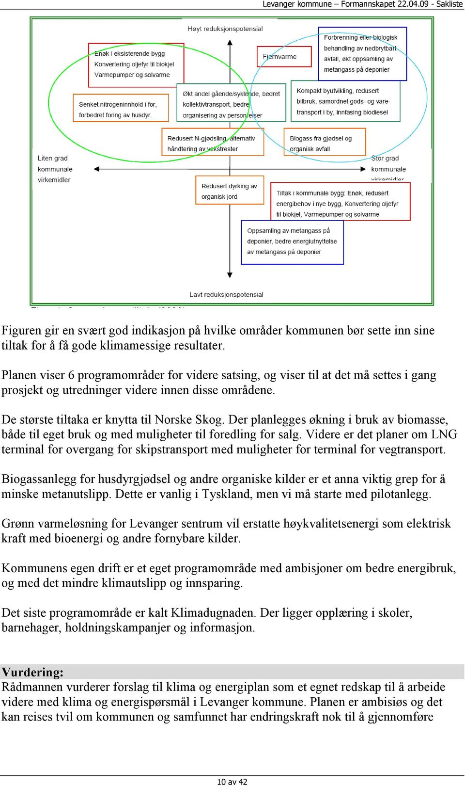 Der planlegges økning i bruk av biomasse, både til eget bruk og med muligheter til foredling for salg.