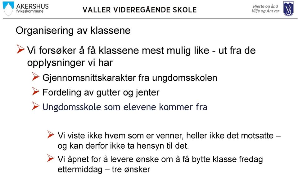 elevene kommer fra Vi viste ikke hvem som er venner, heller ikke det motsatte og kan derfor