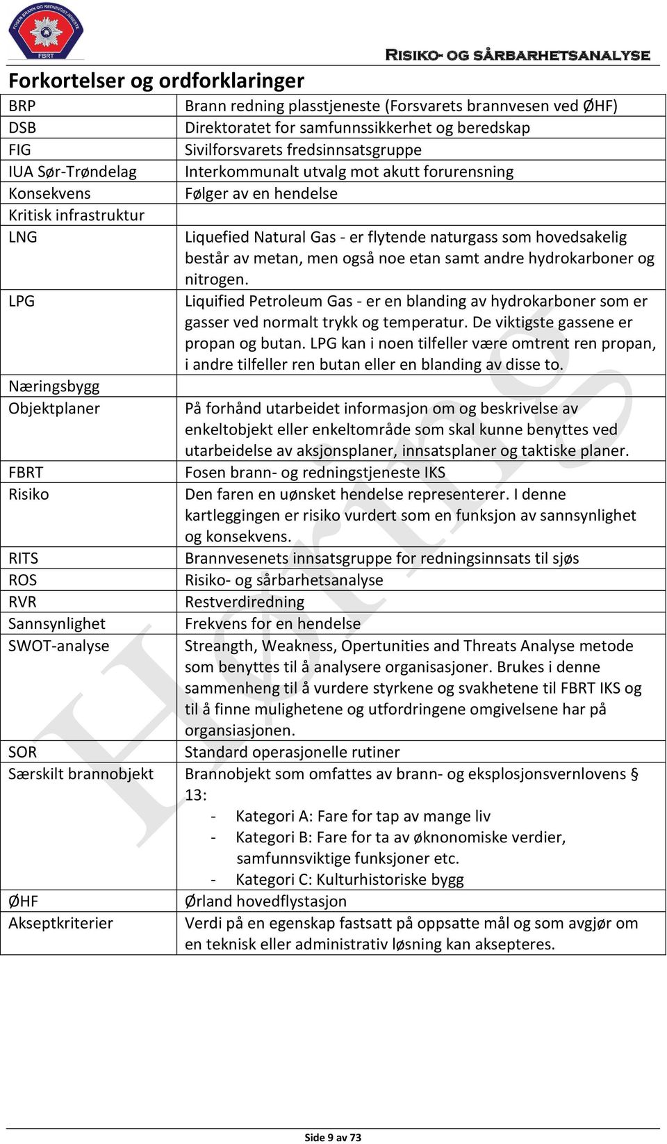 Liquefied Natural Gas - er flytende naturgass som hovedsakelig består av metan, men også noe etan samt andre hydrokarboner og nitrogen.