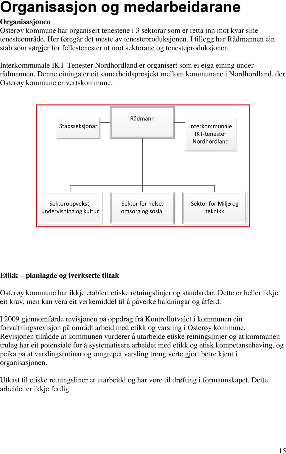 Denne eininga er eit samarbeidsprosjekt mellom kommunane i Nordhordland, der Osterøy kommune er vertskommune.