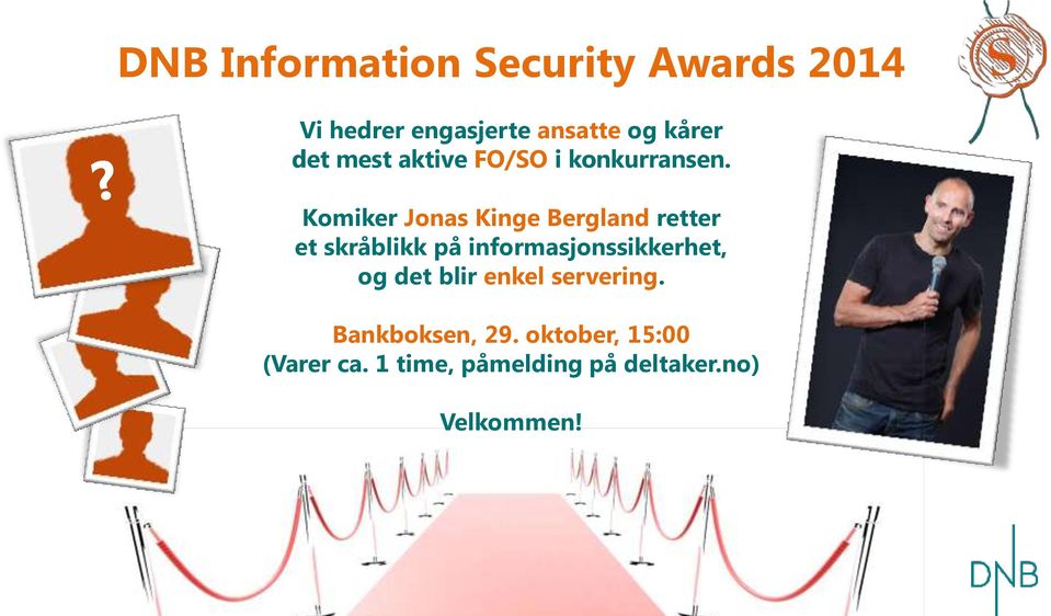 Komiker Jonas Kinge Bergland retter et skråblikk på informasjonssikkerhet,