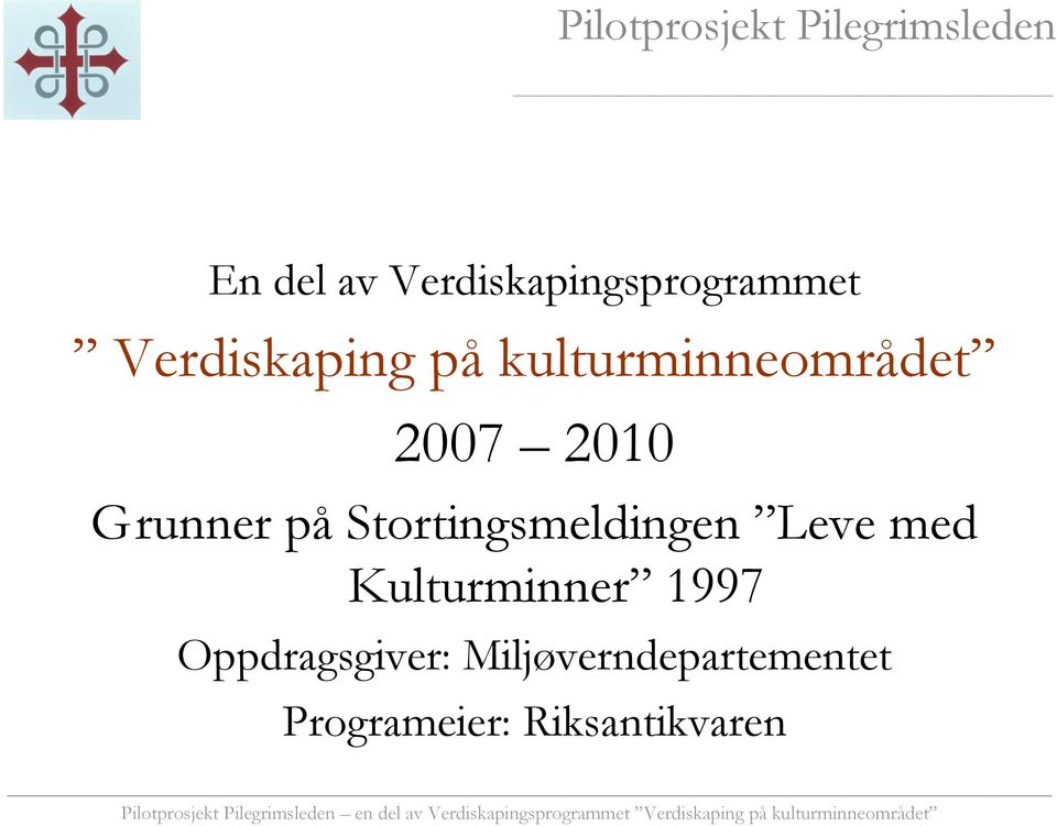 Stortingsmeldingen Leve med Kulturminner 1997