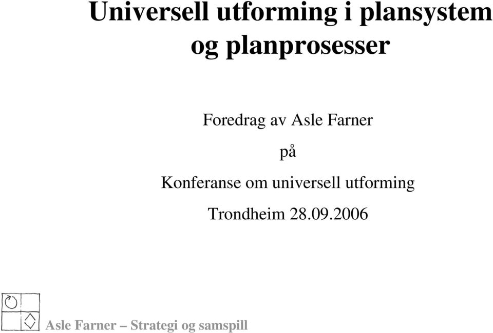 Farner på Konferanse om