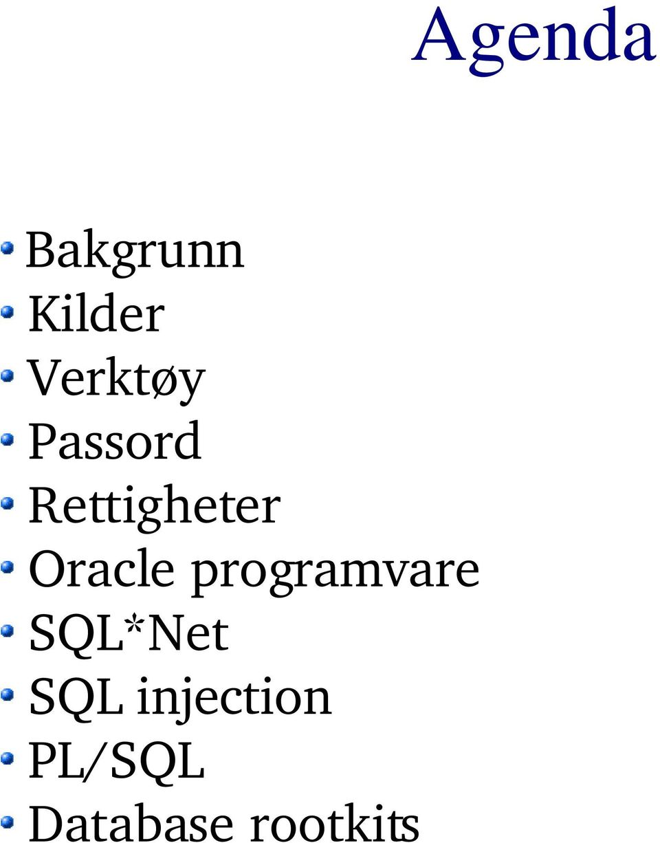 programvare SQL*Net SQL