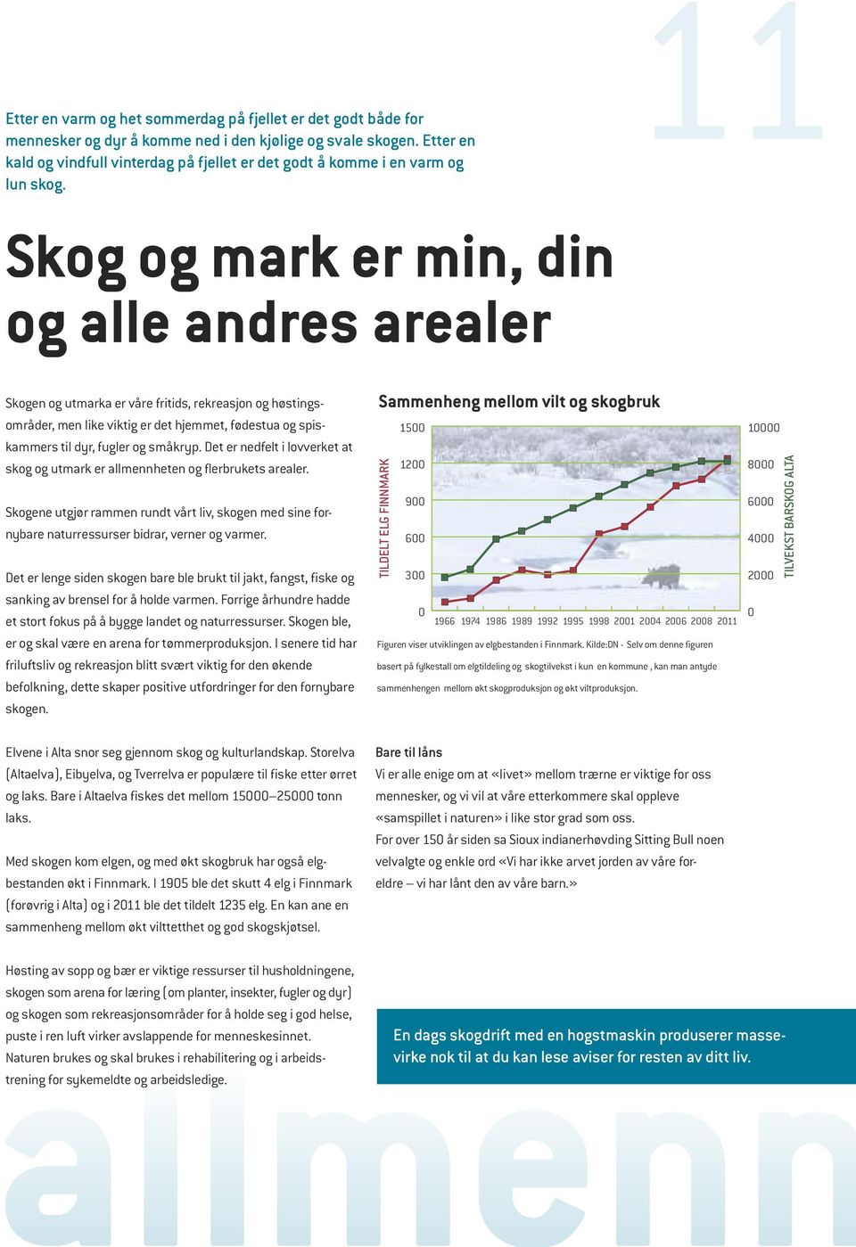 Skog og mark er min, din og alle andres arealer Skogen og utmarka er våre fritids, rekreasjon og høstingsområder, men like viktig er det hjemmet, fødestua og spiskammers til dyr, fugler og småkryp.