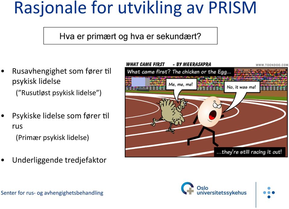 Rusavhengighet som fører Fl psykisk lidelse ( Rusutløst