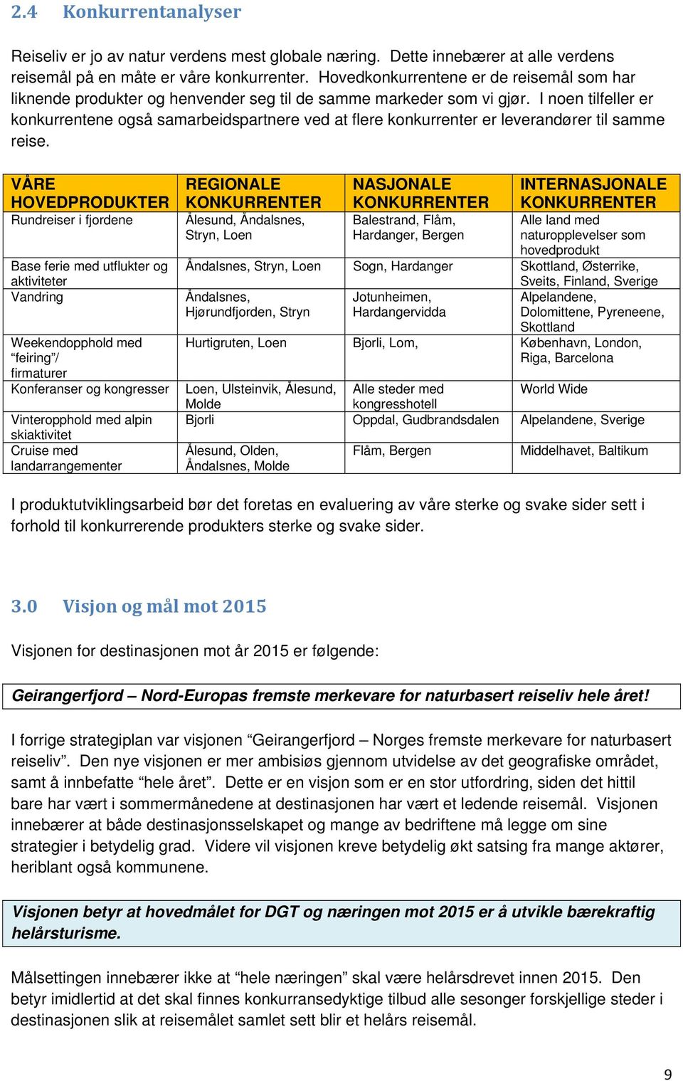 I noen tilfeller er konkurrentene også samarbeidspartnere ved at flere konkurrenter er leverandører til samme reise.