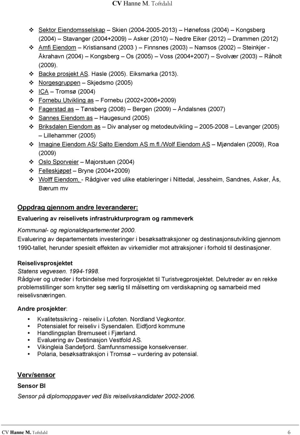 Norgesgruppen Skjedsmo (2005) ICA Tromsø (2004) Fornebu Utvikling as Fornebu (2002+2006+2009) Fagerstad as Tønsberg (2008) Bergen (2009) Åndalsnes (2007) Sannes Eiendom as Haugesund (2005) Briksdalen