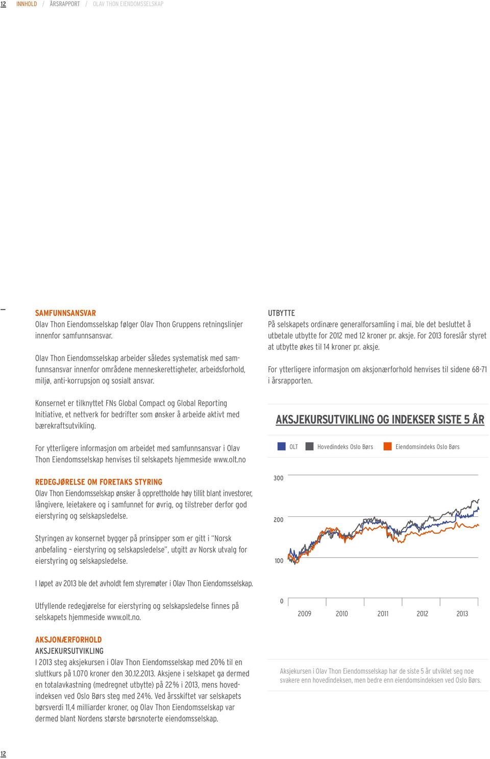 Konsernet er tilknyttet FNs Global Compact og Global Reporting Initiative, et nettverk for bedrifter som ønsker å arbeide aktivt med bærekraftsutvikling.