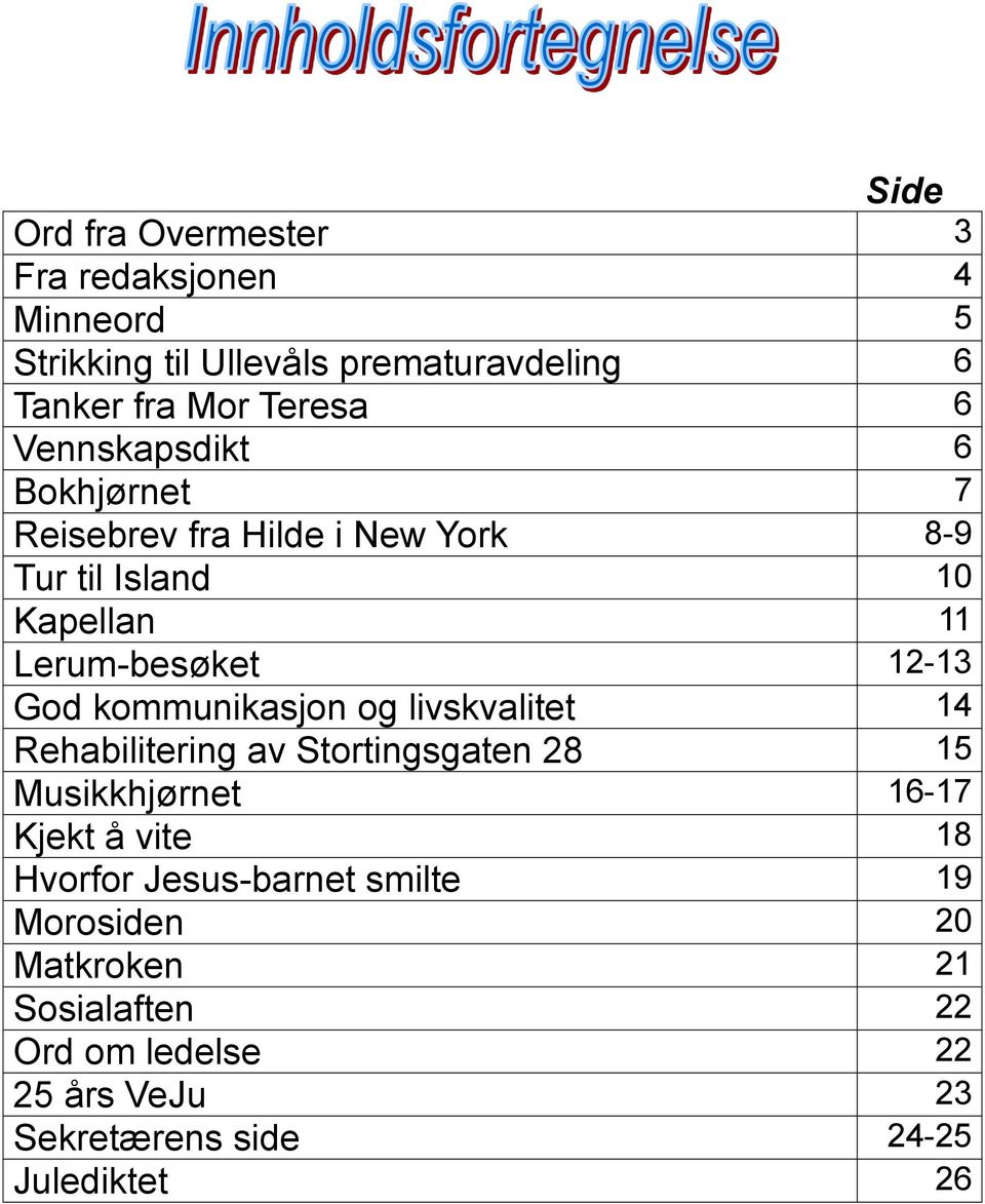 kmmunikasjn g livskvalitet 14 Rehabilitering av Strtingsgaten 28 15 Musikkhjørnet 16-17 Kjekt å vite 18 Hvrfr