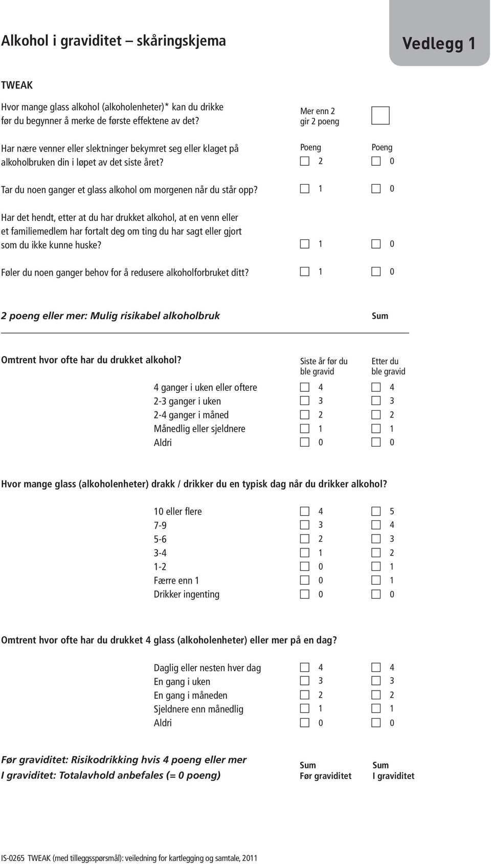 Mer enn 2 gir 2 poeng Poeng Poeng 2 0 Tar du noen ganger et glass alkohol om morgenen når du står opp?