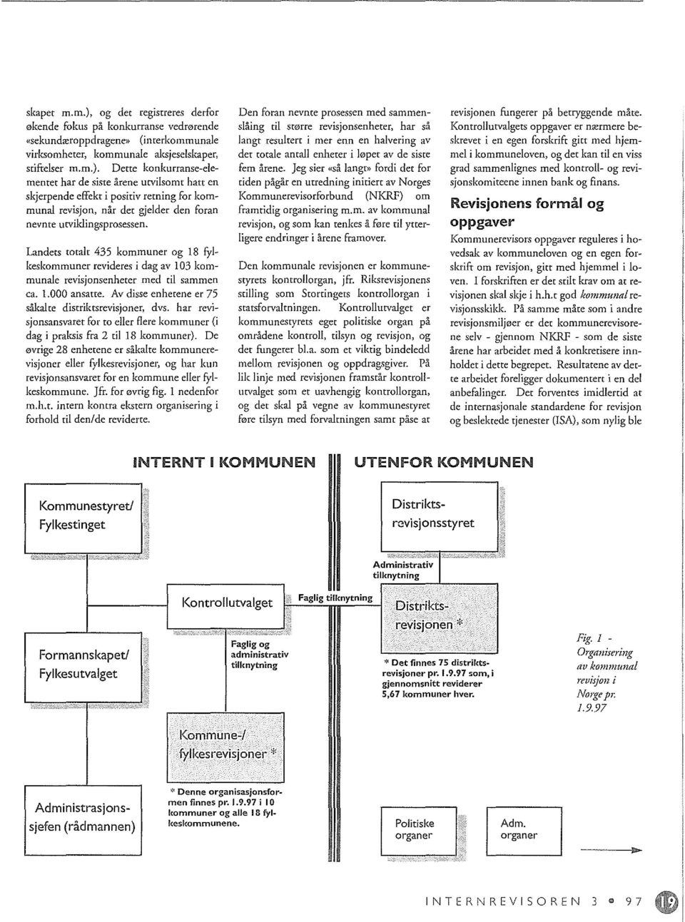 har revisjonsansvaret for to eher Iere kommuner (i dag i praksis fra 2 til 18 kommuner). De 0vrige 28 enhetene er sakalte!