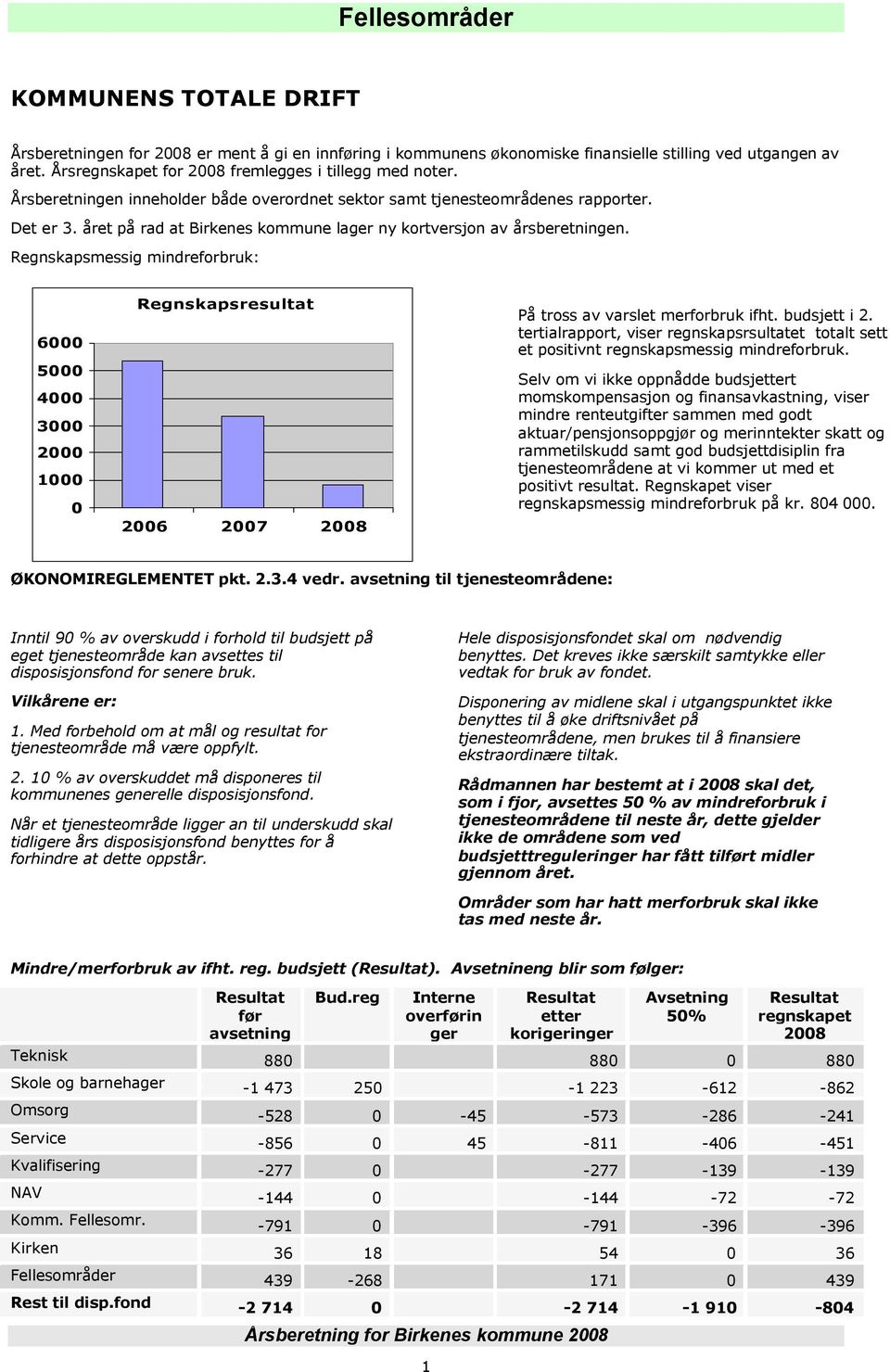 året på rad at Birkenes kommune lager ny kortversjon av årsberetningen.