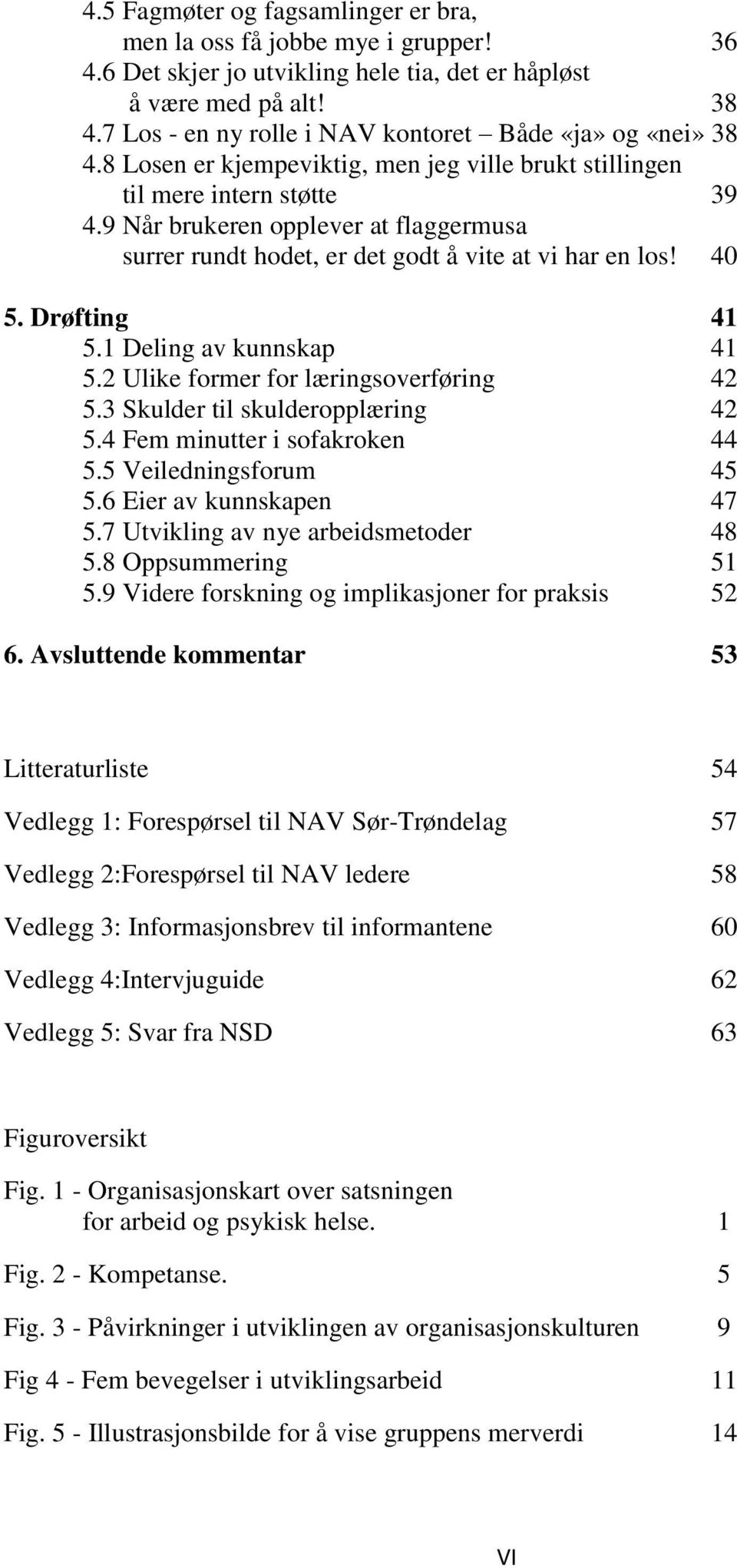 9 Når brukeren opplever at flaggermusa surrer rundt hodet, er det godt å vite at vi har en los! 40 5. Drøfting 41 5.1 Deling av kunnskap 41 5.2 Ulike former for læringsoverføring 42 5.