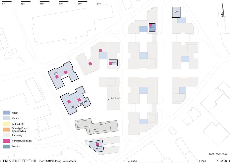 etasje 1 205 m² +16,00 (39,0) +16,00 (+39,0) Hotell Kontor Lett Industri