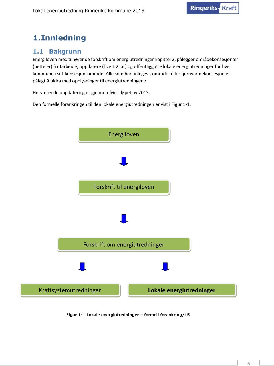 Alle som har anleggs-, område- eller fjernvarmekonsesjon er pålagt å bidra med opplysninger til energiutredningene. Herværende oppdatering er gjennomført i løpet av 2013.